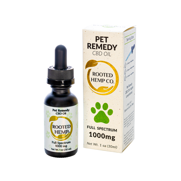 Pet Remedy CBD Oil – Gold Full Spectrum – 1000mg